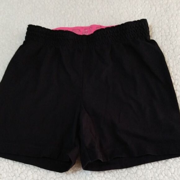 Faded Glory Black and Pink Athletic Shorts with Soft Fabric - Picture 1 of 6